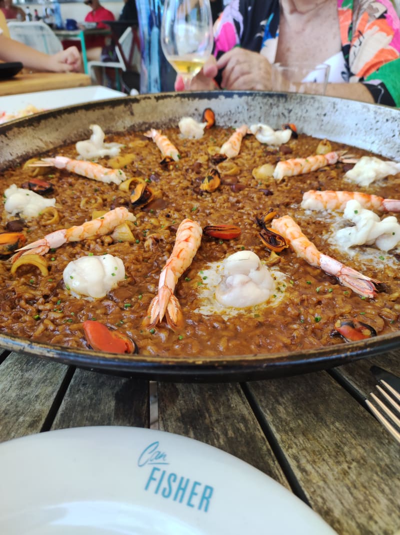 Arroz del señorito, con todo peladito para su deleite.  - Can Fisher, Barcelona