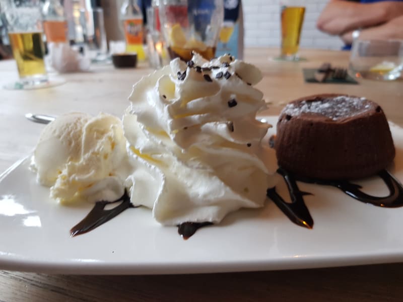 Lava cake - Grand cafe Rosmaelen, Rosmalen