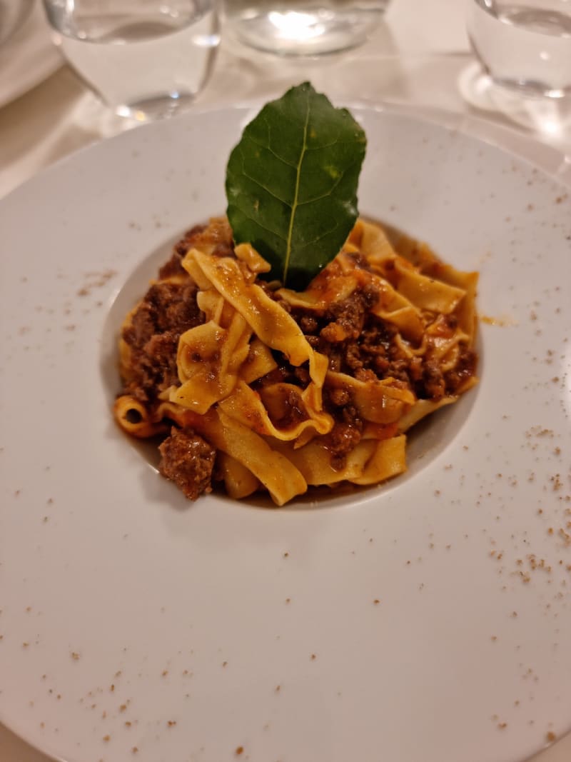 Pappardelle fatte in casa al ragú maremmano - Hotel Rosmarina Restaurant