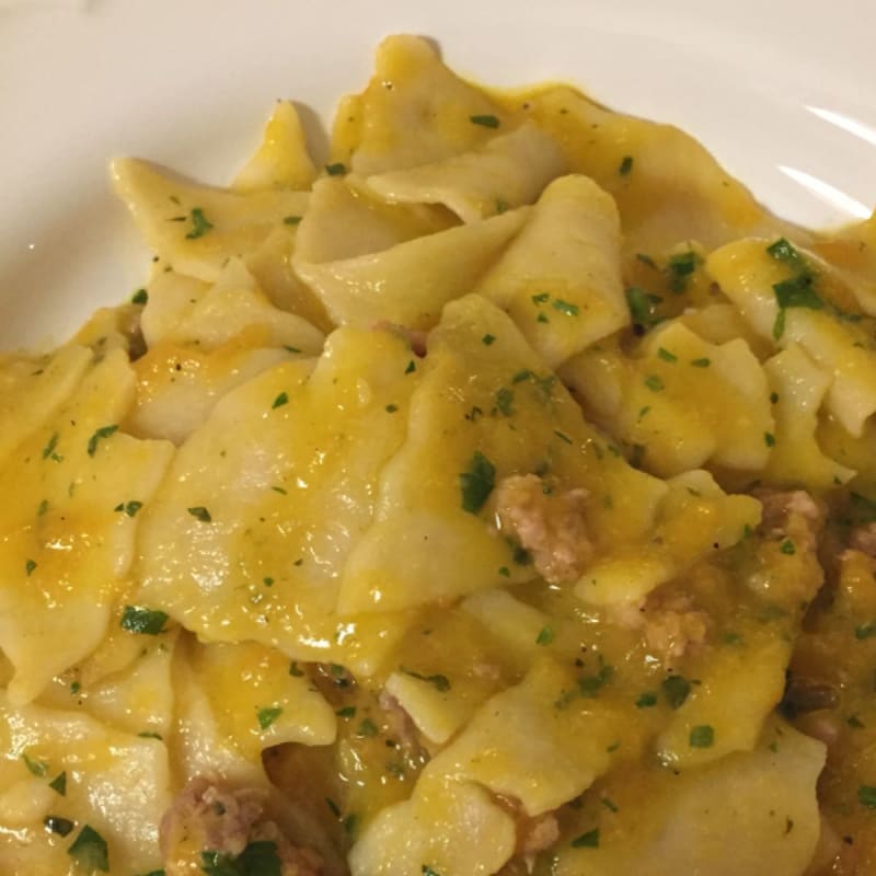 maltagliati con zucca e salsiccia - Il Ristorante Brando, Chieti