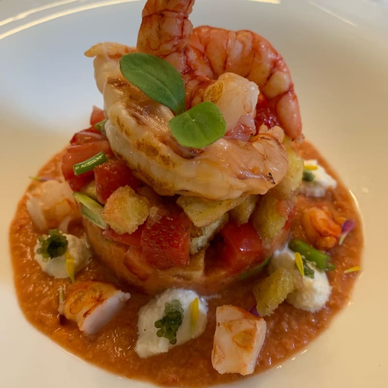 Panzanella di Gamberi - Ristorante Croce D'oro