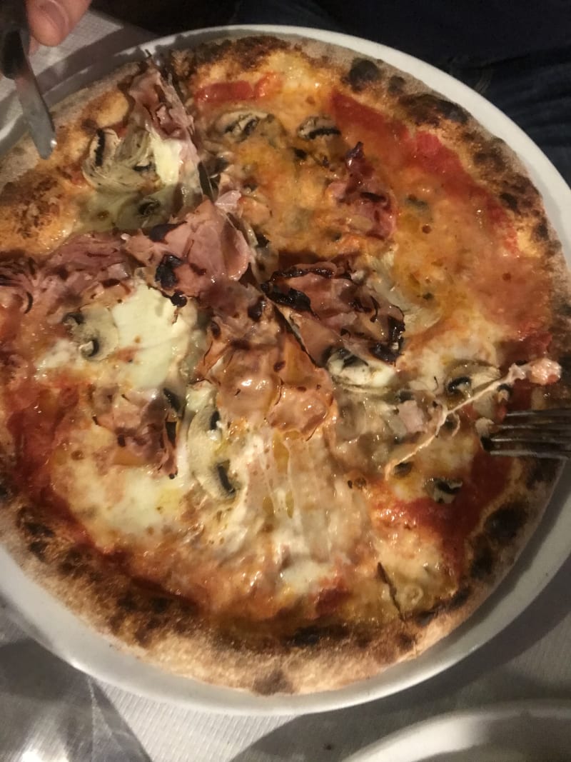 Prosciutto e funghi pizza - Lievito Madre, Poggiardo