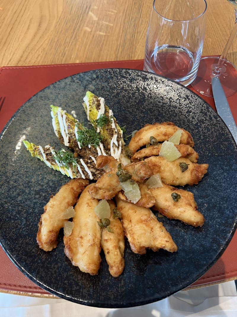 «Fish and chips » de perches du lac léman  - Le Bistro Décotterd, Montreux