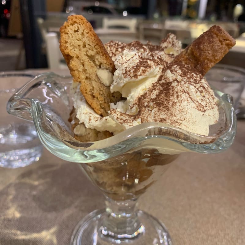 Tiramisù con cantucci - Trattoria Vecchio Mercato, Florence