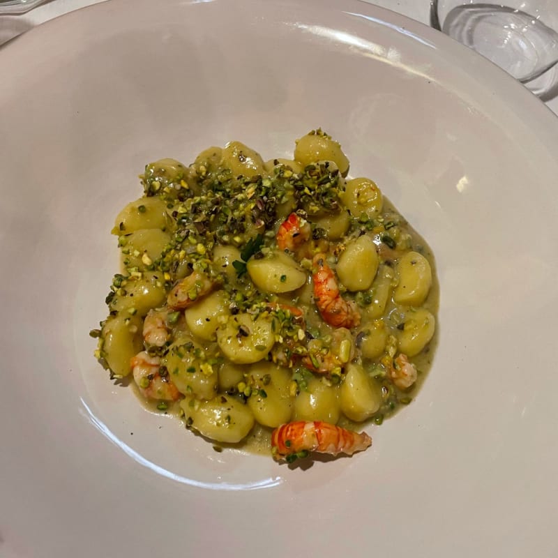 Gnocchi freschi gamberi e pistacchio - Mamma Rosa, Taormina