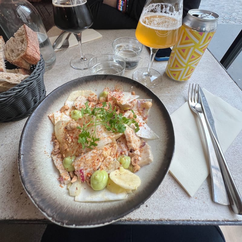 Salade césar (entrée) - La Fine Mousse, Paris