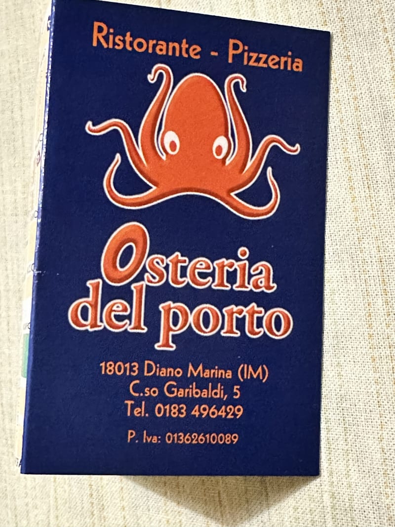 Osteria del Porto, Diano Marina