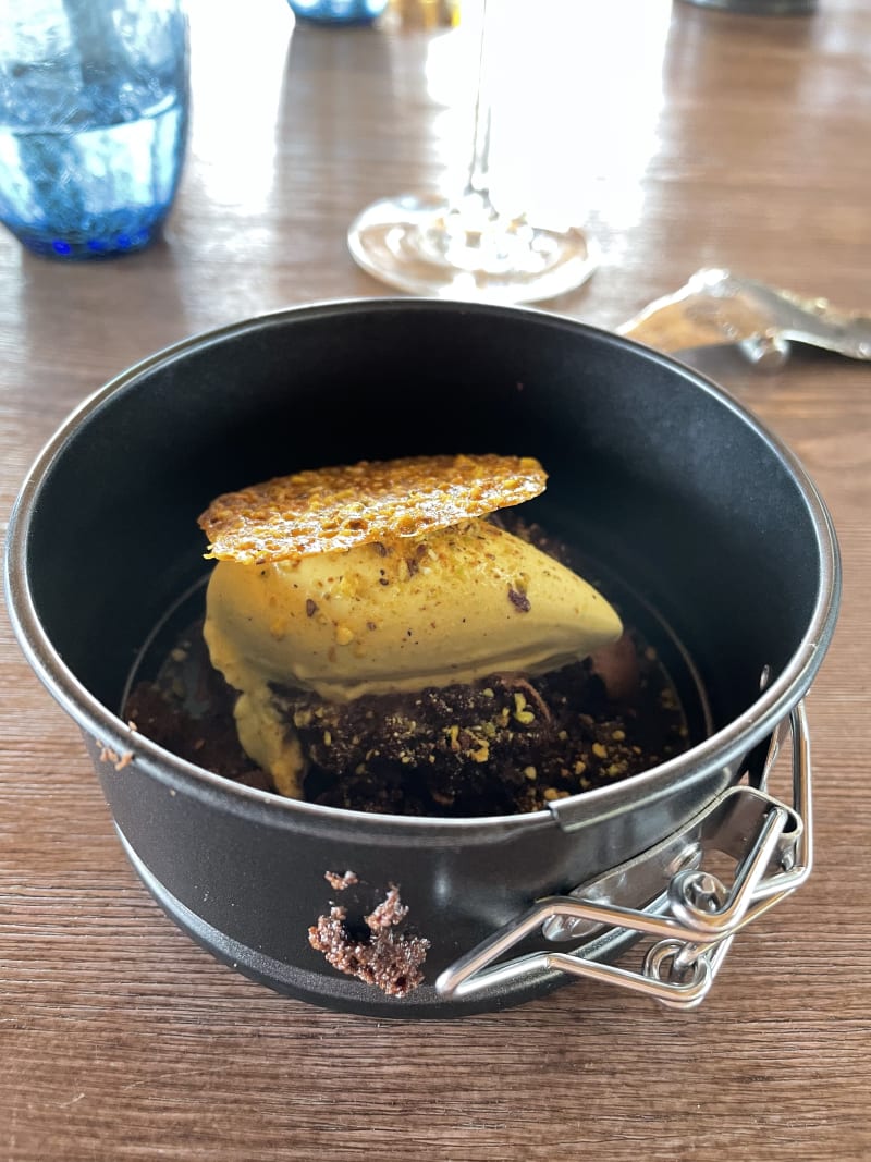 Tarta de chocolate y helado de Curry  - La Ereta, Alicante