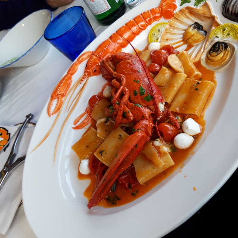 paccheri con astice - Ristorante Aurora, Sirmione