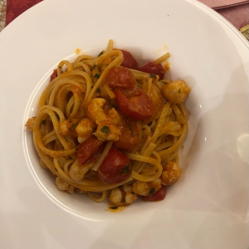 Linguine con scampi - Ristorante Messner, Venice