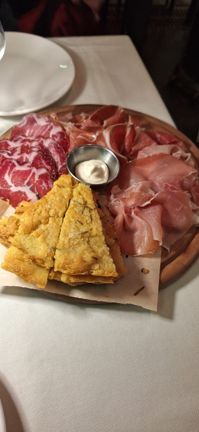 Tagliere di salumi e farinata (ideale per due) - Osteria Nanin - Navigli, Milan