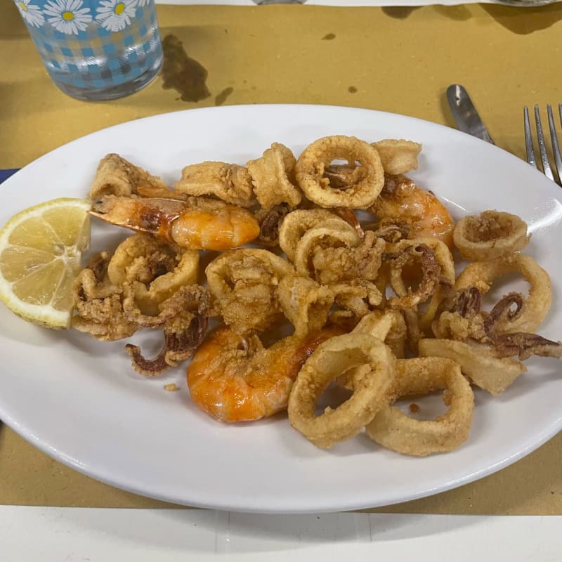 Frittura di gamberi e calamari - Ostaria La Babbiona, Civitavecchia