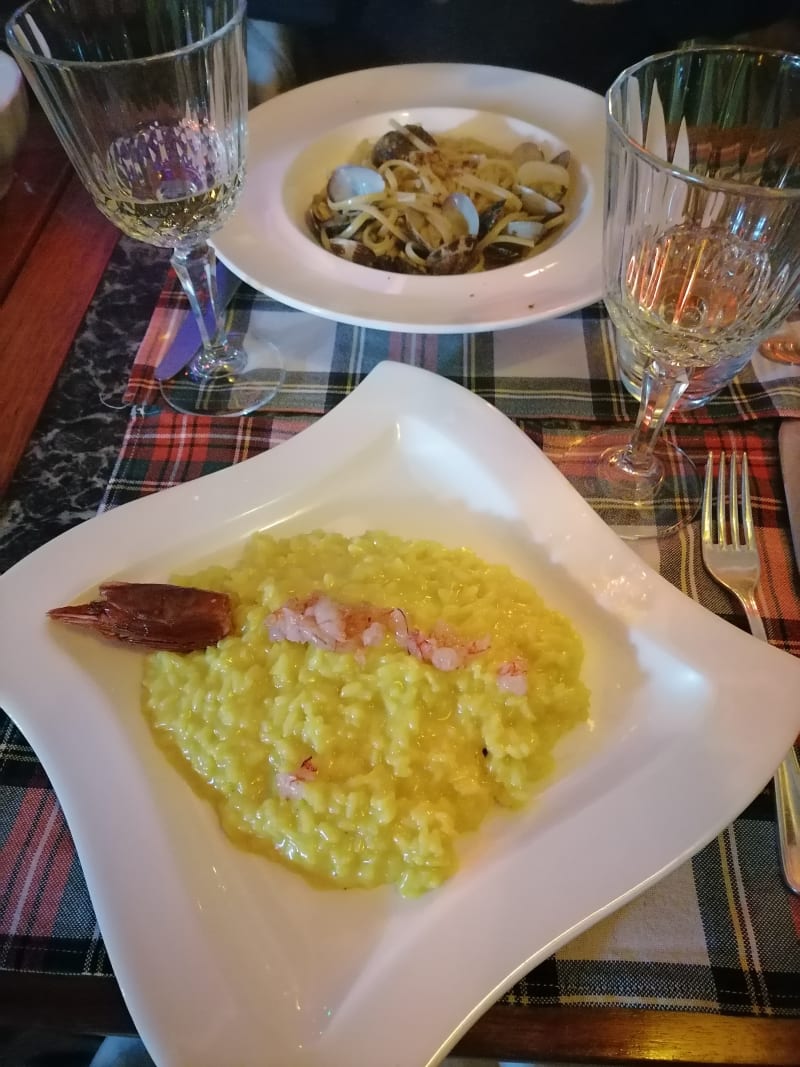 Rissotto zafferano e gamberi - Osteria del Mare L. Cantoni, Milan