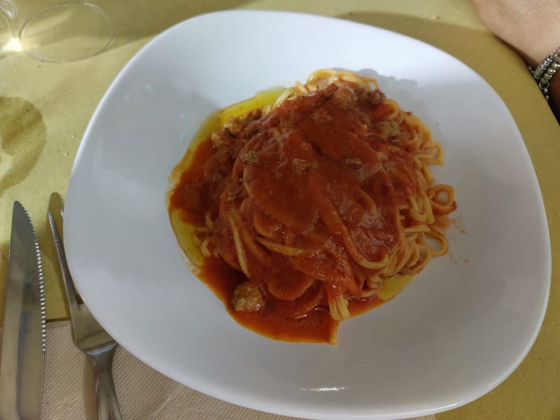 maccheroncini alle polpette - Osteria Vicolo Cieco