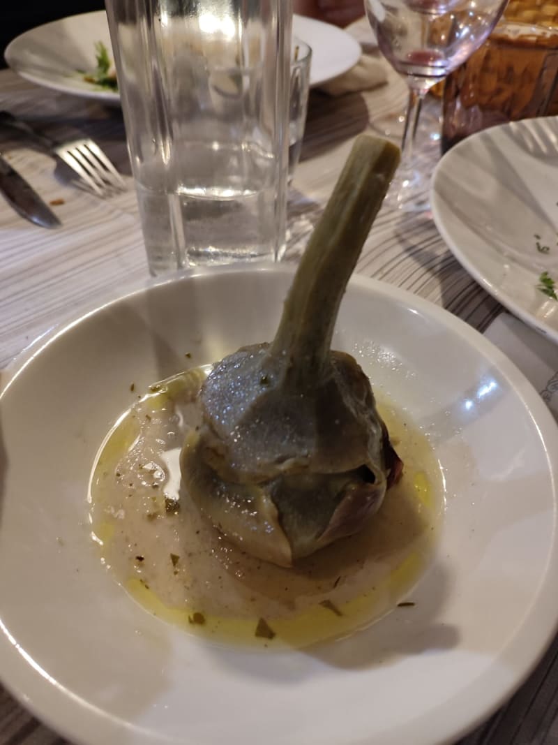 Carciofo alla romana - Osteria Trinca, Marino