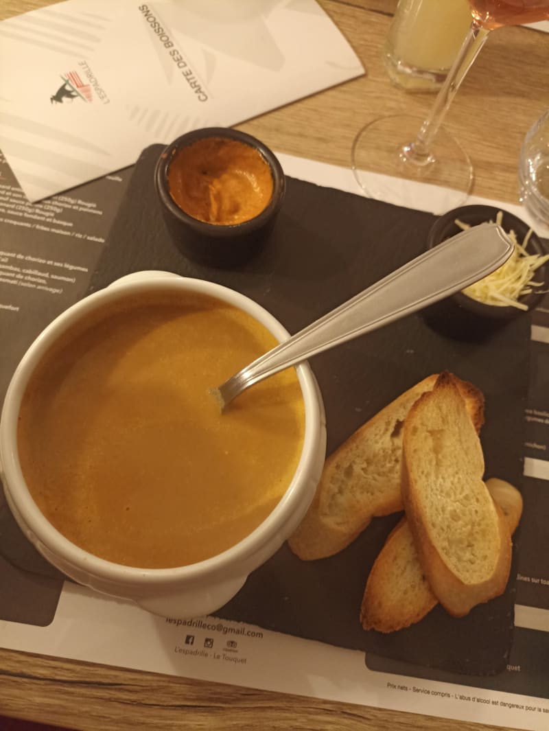 soupe de poisson maison - L'Espadrille, Le Touquet-Paris-Plage