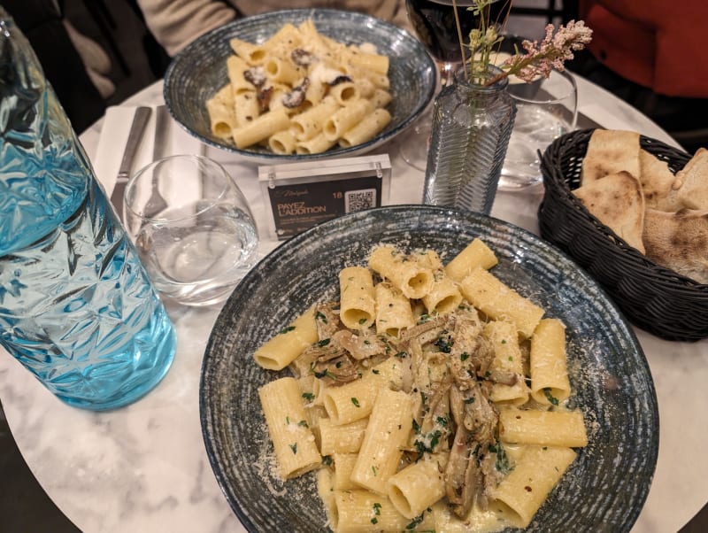 Rigatoni al tartufo - Melagodo, Paris