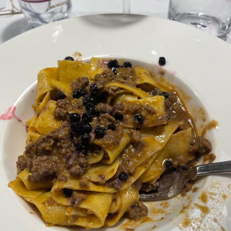 Tagliatelle al ragù di cervo e mirtilli - Al Forte Dolomites