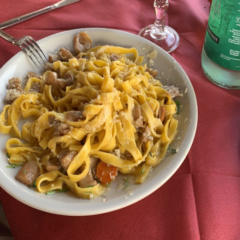 Fettuccine fatte in casa ai funghi porcini - La Pineta Da Mozzone