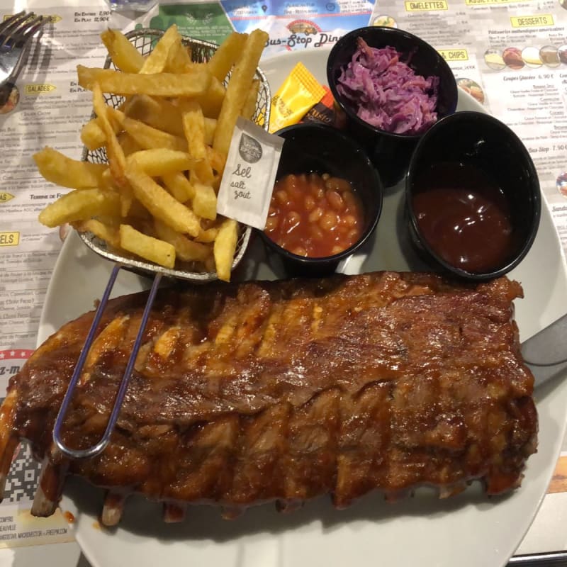 Ribs de porc - Bus Stop Diner, Vernon