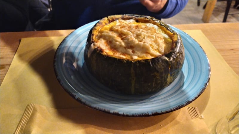 Risotto alla zucca - Hosteria de Menàs , Menaggio