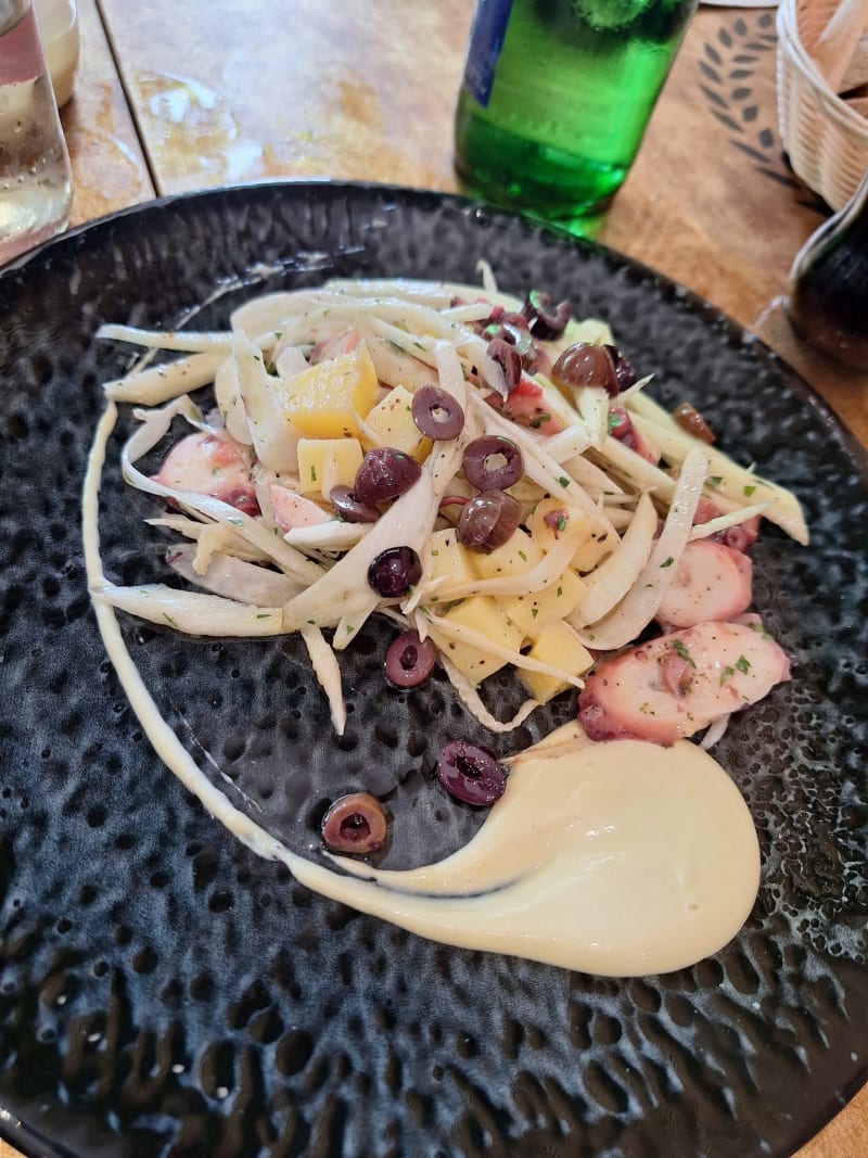 insalata polpo,patate, finocchi e olive taggiasche - Sapore di Roma Fonte Meravigliosa, Rome