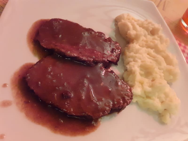 Stracotto al Brunello di Montalcino e Purea di patate - Nonno Mede Pizzeria Osteria, Siena