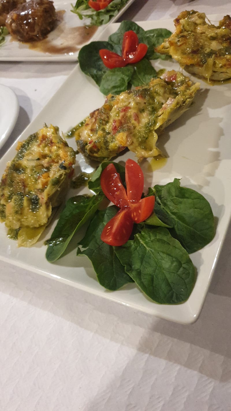 Alcachofas rellenas - Trattoria Vecchia Milano, Madrid