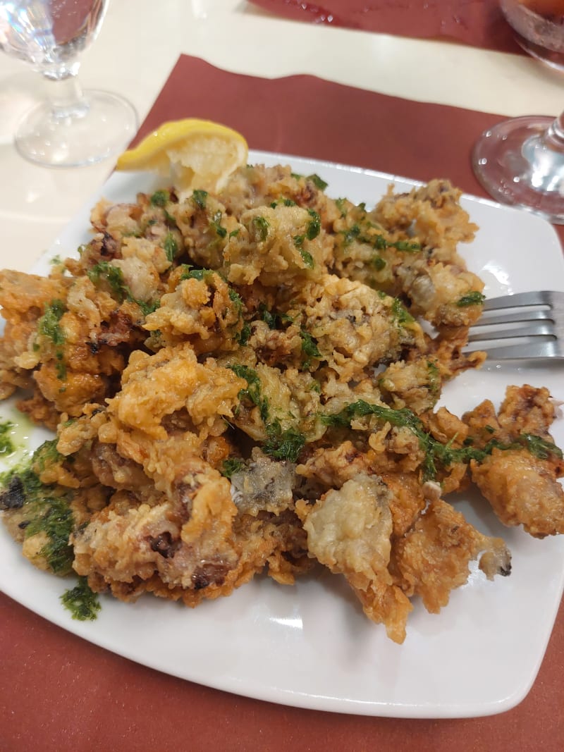 Fried baby squid - Restaurant cafeteria Sancho, Barcelona