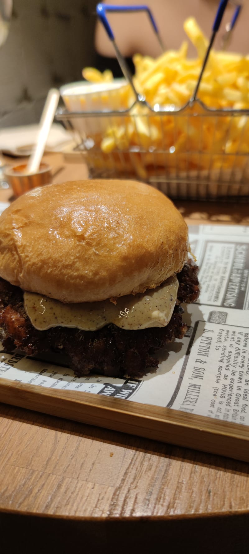 Cheeseburger bacon - La Prensa Burger - Colón , Madrid