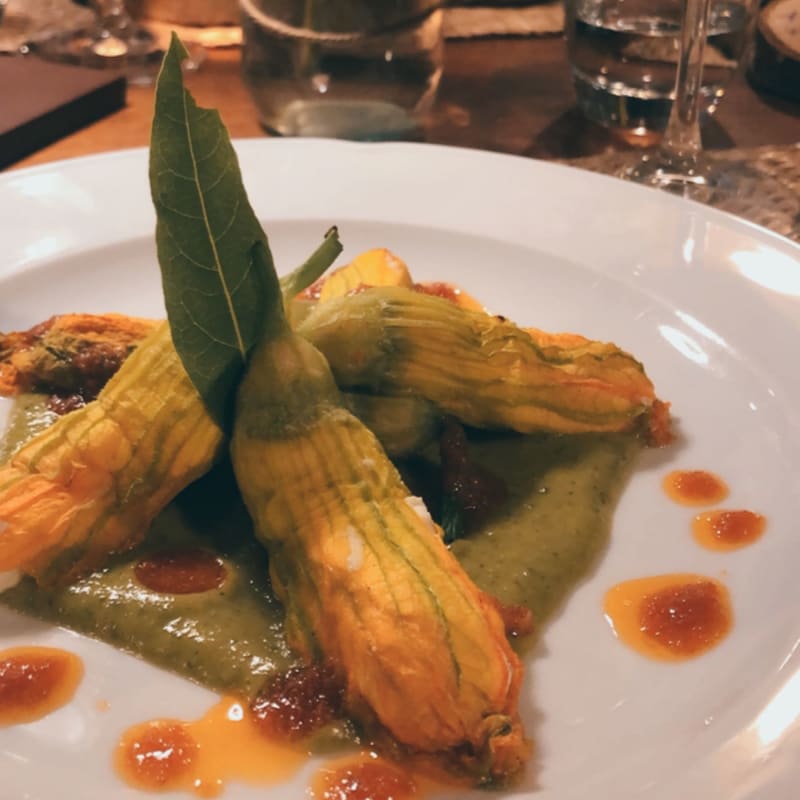 Fiori di zucca ripieni  - Fattoria di Corsignano, Castelnuovo Berardenga