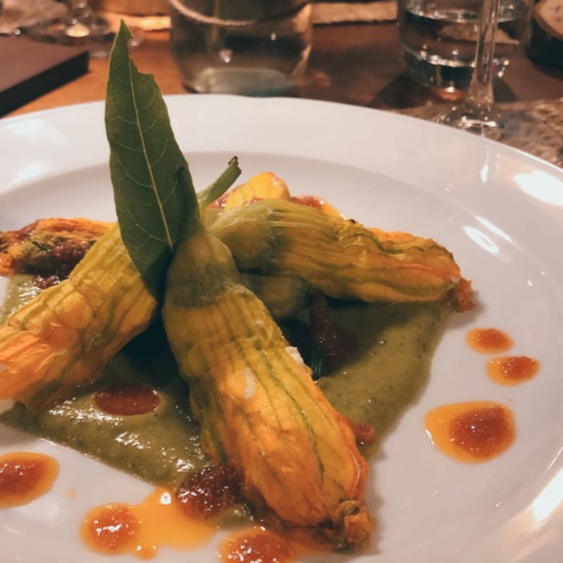 Fiori di zucca ripieni - Fattoria di Corsignano, Castelnuovo Berardenga