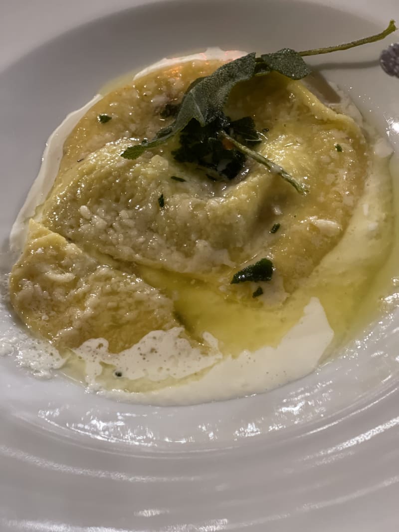 Ravioli with clarified sage butter - Ristorante della Fattoria del Colle