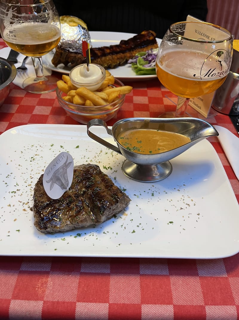 Mozart, More than just Ribs Bruges in Brugge Menu, openingstijden