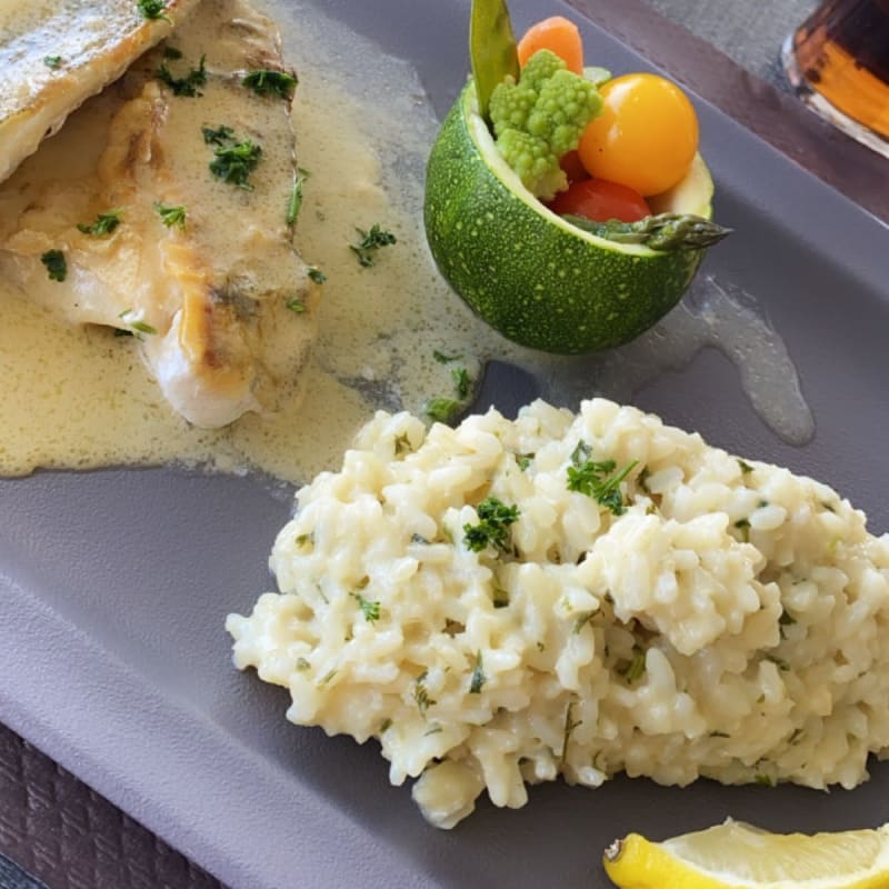 Filet de sandre sauce beurre blanc et risotto  - Restaurant du Golf Le 19, La Wantzenau