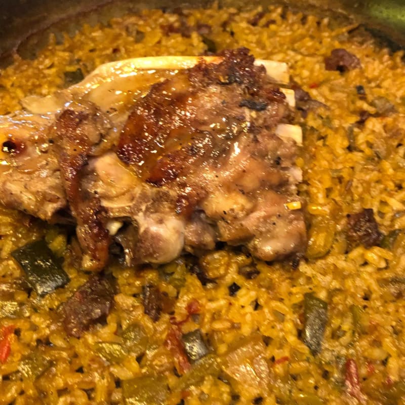 Paella de cordero divina  - El Café de La Casa de les Lletres, Barcelona