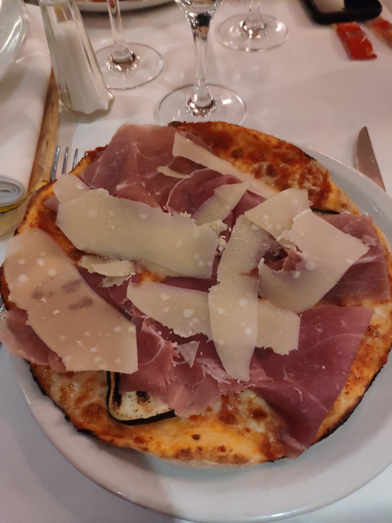 Pizza Format Petit, Jambon Cru, Aubergines, Parmesan - Tommasino, Neuilly-sur-Seine