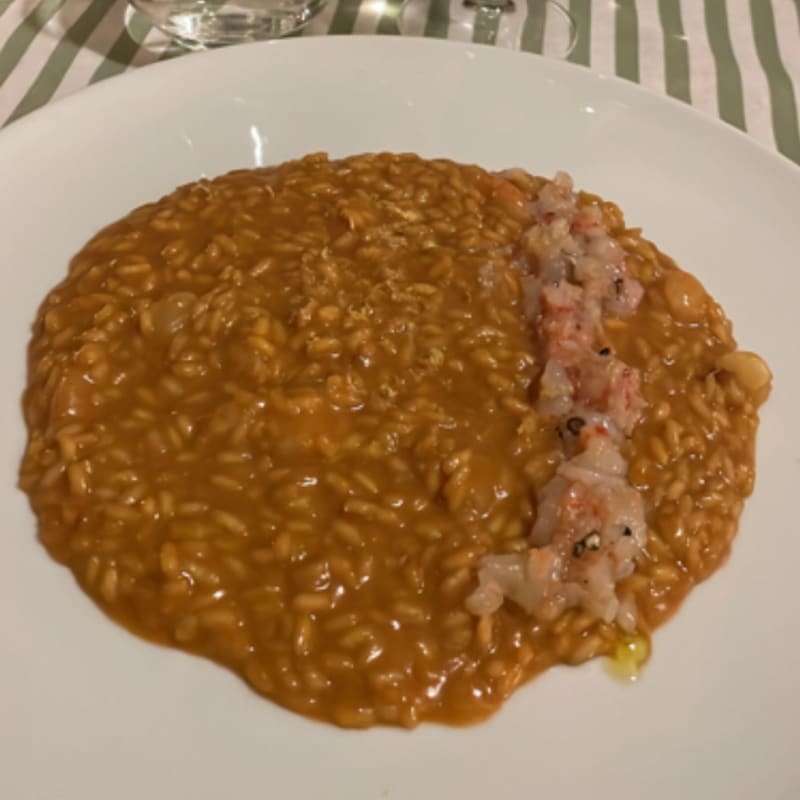 Risotto con bisque di gambero e gambero crudo - Le 5e25