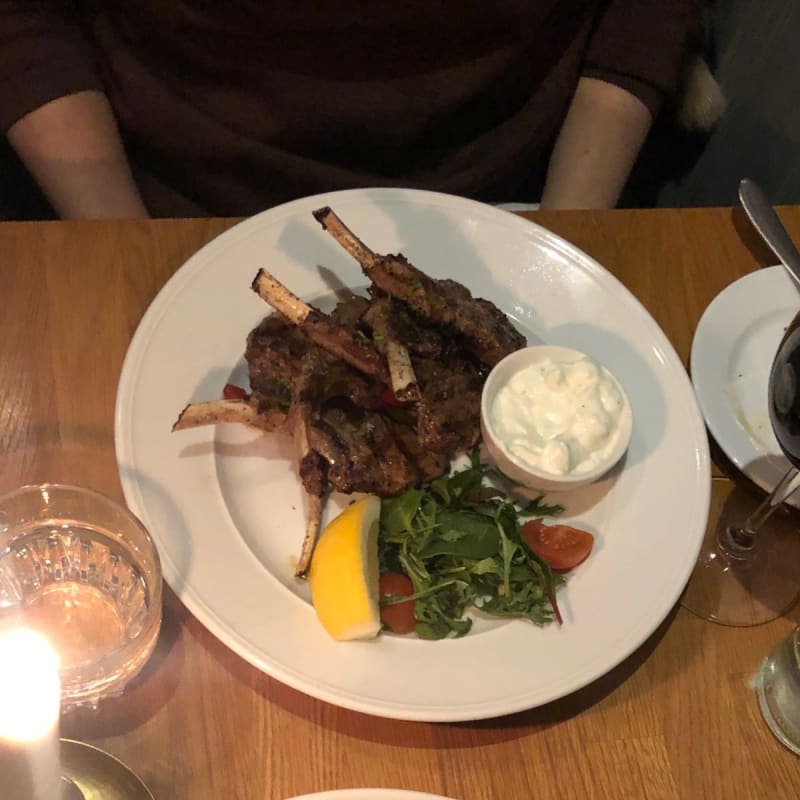 lamb chops w/ greens and potatoes - Maestro, Stockholm