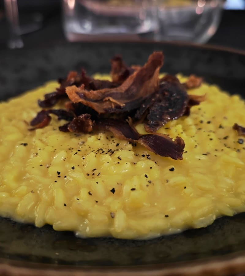 Risotto Zafferano e Briciole di Pata - Enoteca To Wine, Prato