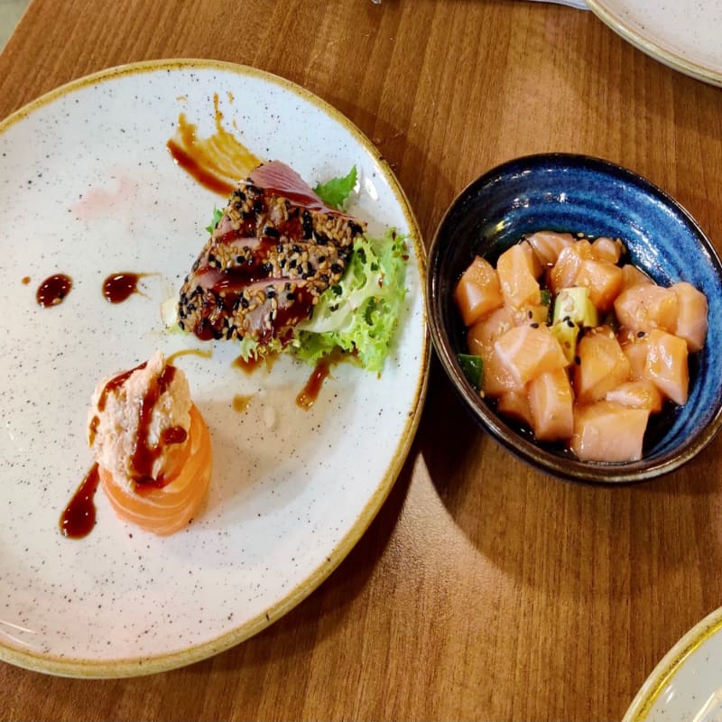 Tartare di salmone, gunkan e tataki di tonno - Sushi Xin, Rome