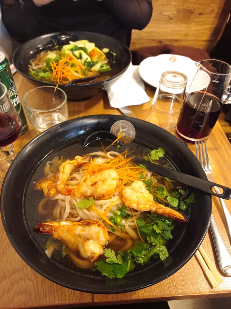 Soupe Nouilles Crevettes  - La Pâte à Nouilles Champs Elysées, Paris