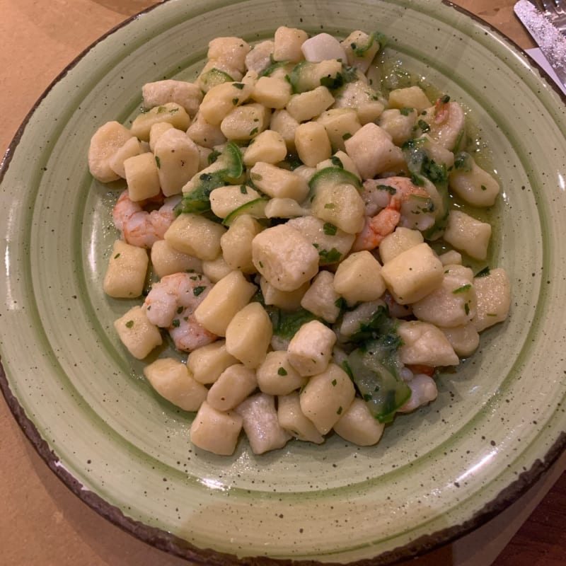 Gnocchi gamberi e zucchine  - Cà Rundèl