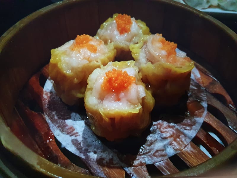 Ravioli di gamberipiatto di pesce crudo - Chinese Township 168, Milan