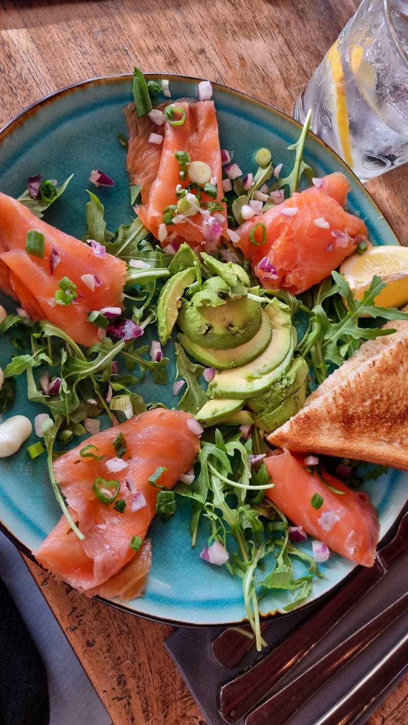 Voorgerecht zalm - Meijer aan Zee, Zandvoort