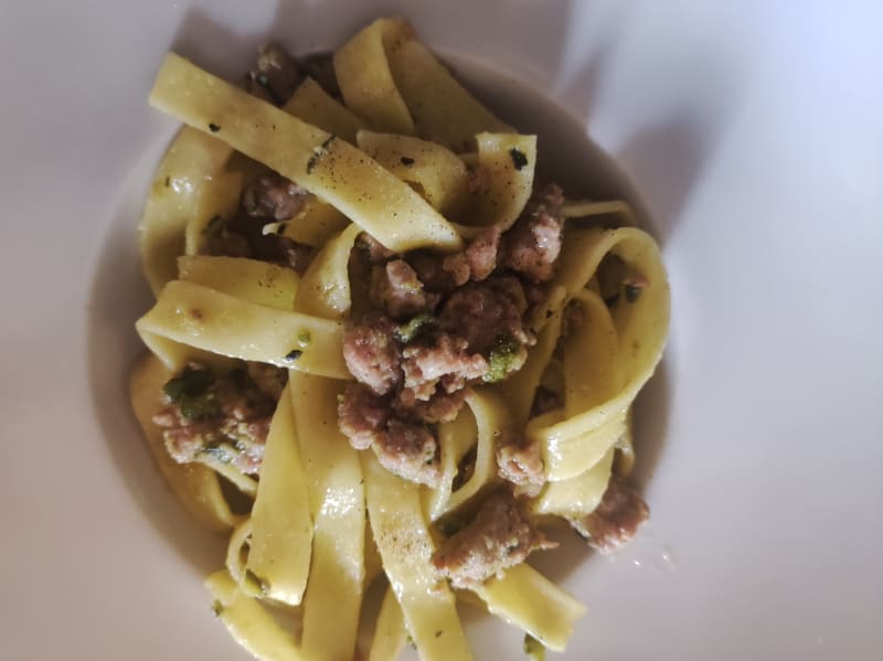 Tagliatelle Salsiccia E Zucchine - Podere dell'Anselmo, Montespertoli