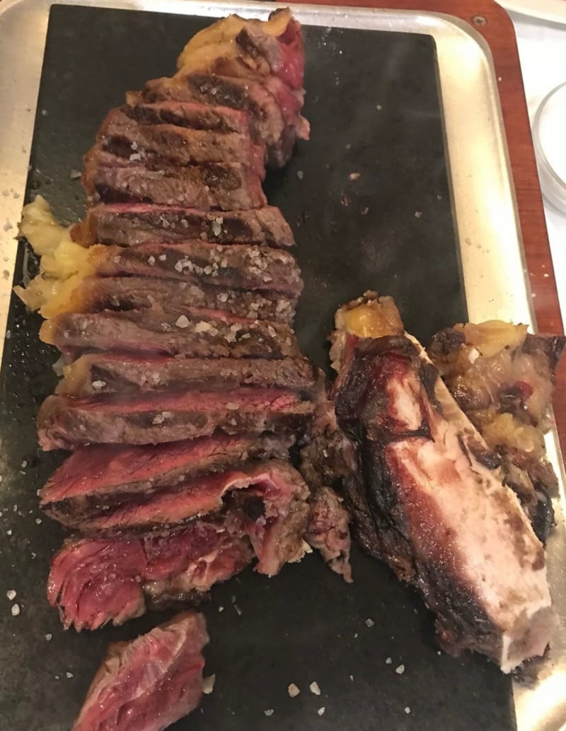 BASE DE PIEDRA PARA ASAR LA CARNE - Picture of Meson El Rebeco, Valencia -  Tripadvisor