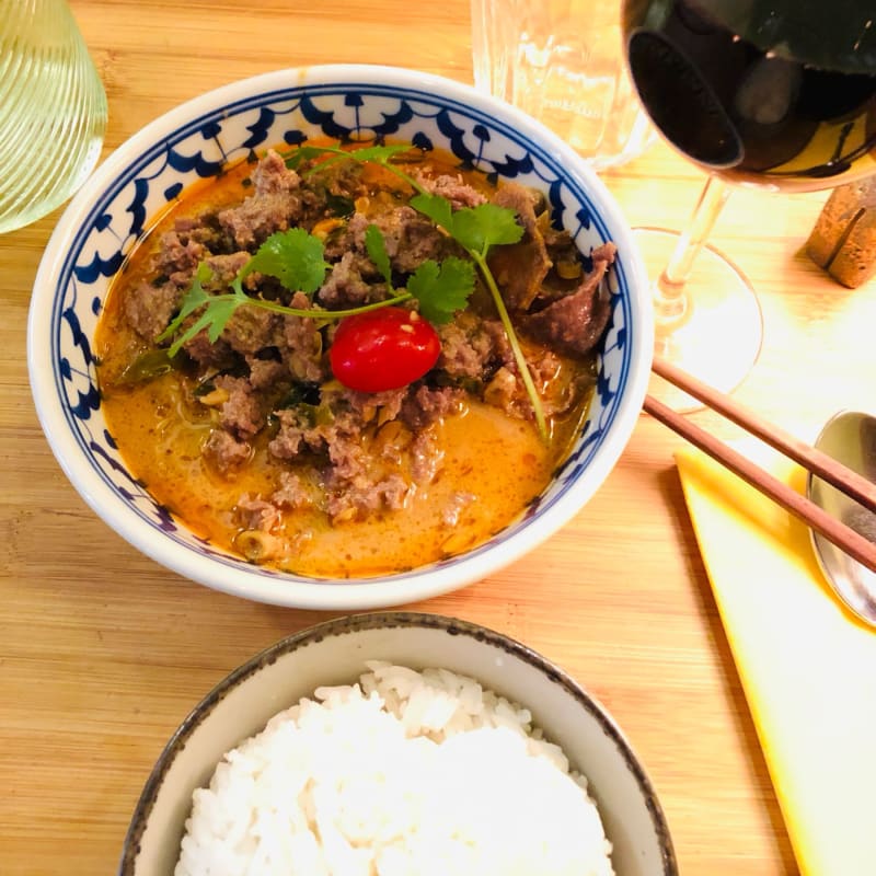 Bœuf au curry rouge  - THAÏSIL Restaurant, Paris