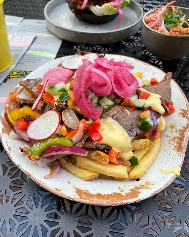 Indonesian rendang wrap with vegetables
