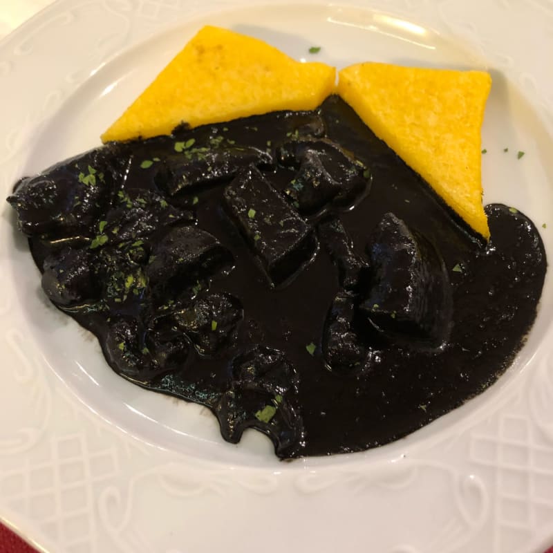 Polenta e Seppie al Nero di Seppia - Malibran, Venice